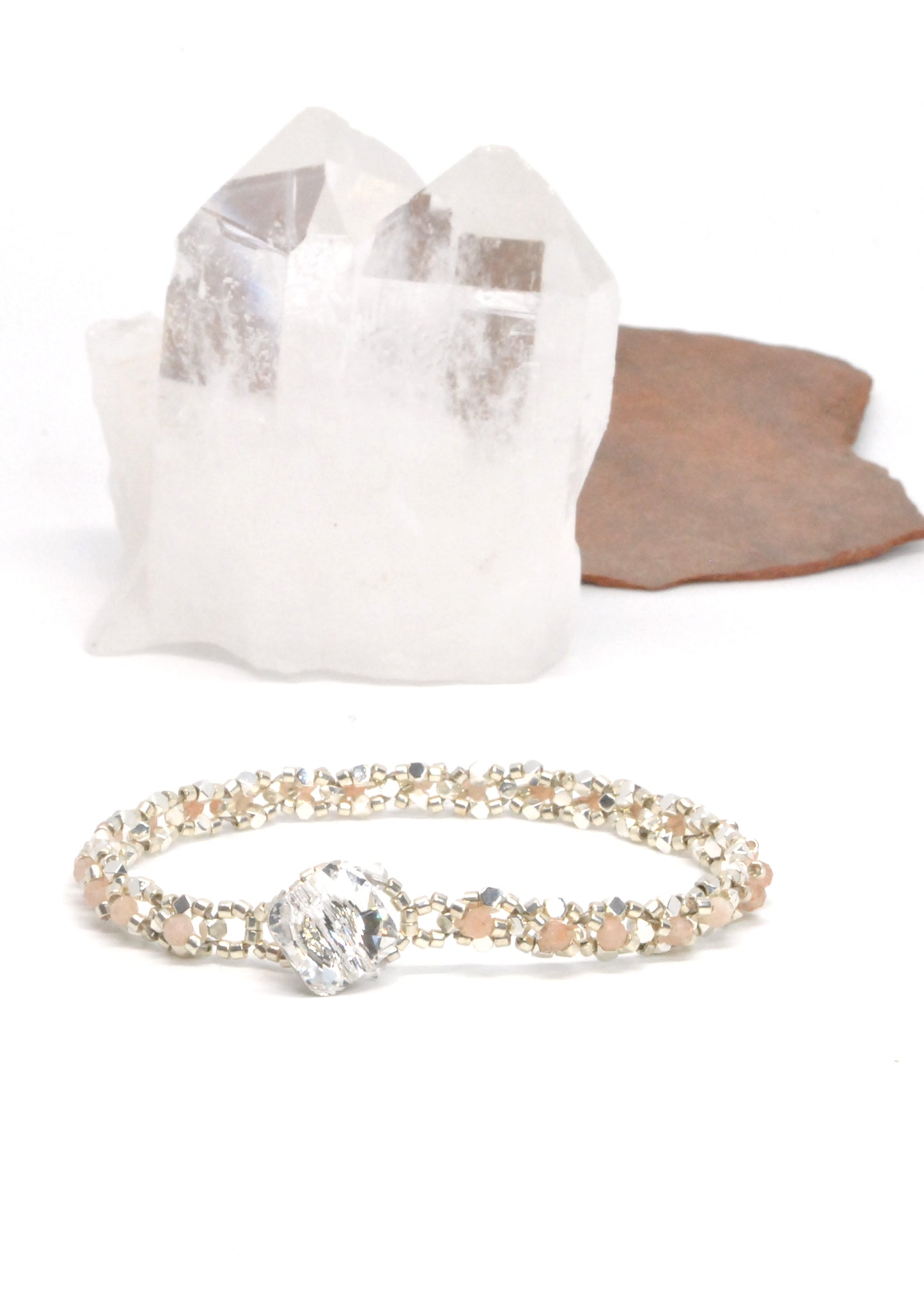 sunstone gemstone delicate bracelet