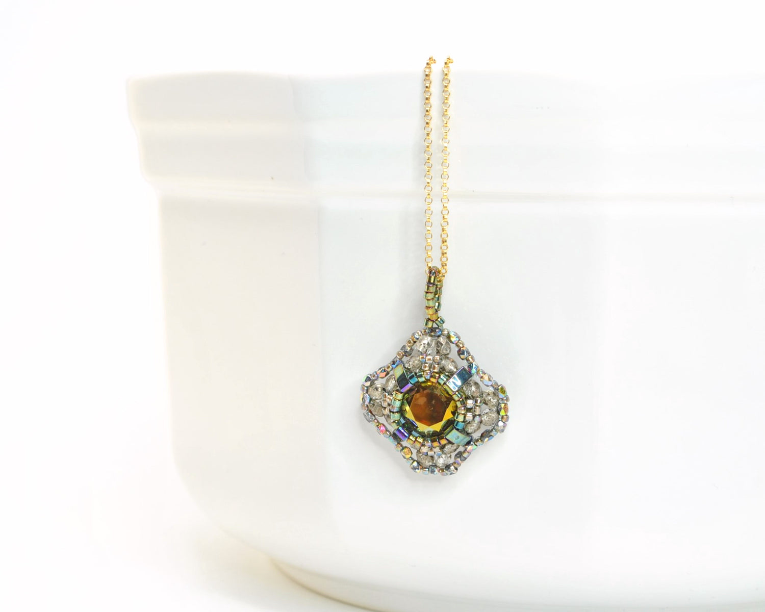cushion cut swarovski crystal pendants