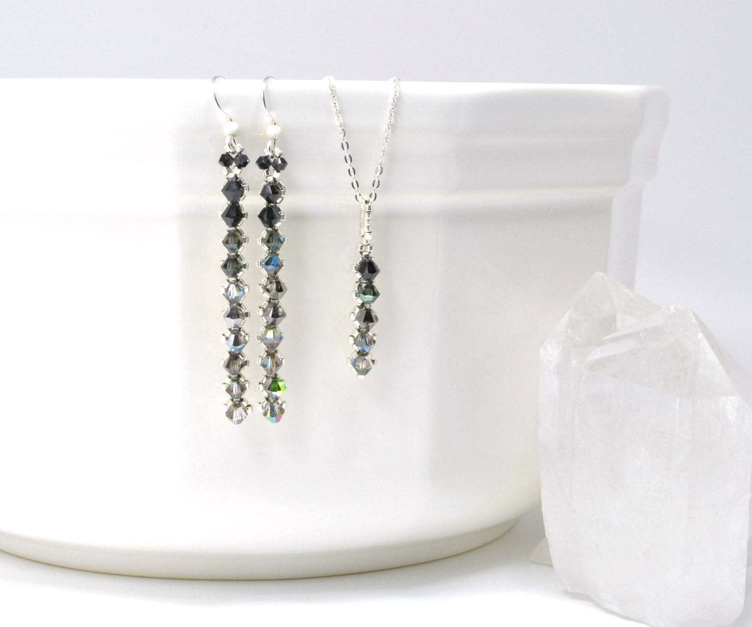 custom swarovski set to match a gorgeous dress!