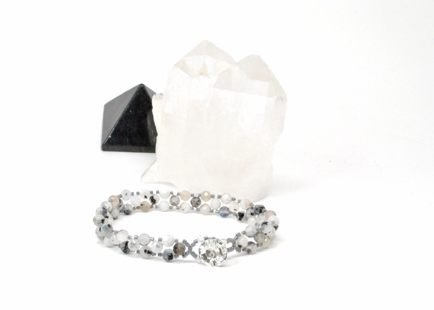 blue moon stone gemstone bracelet