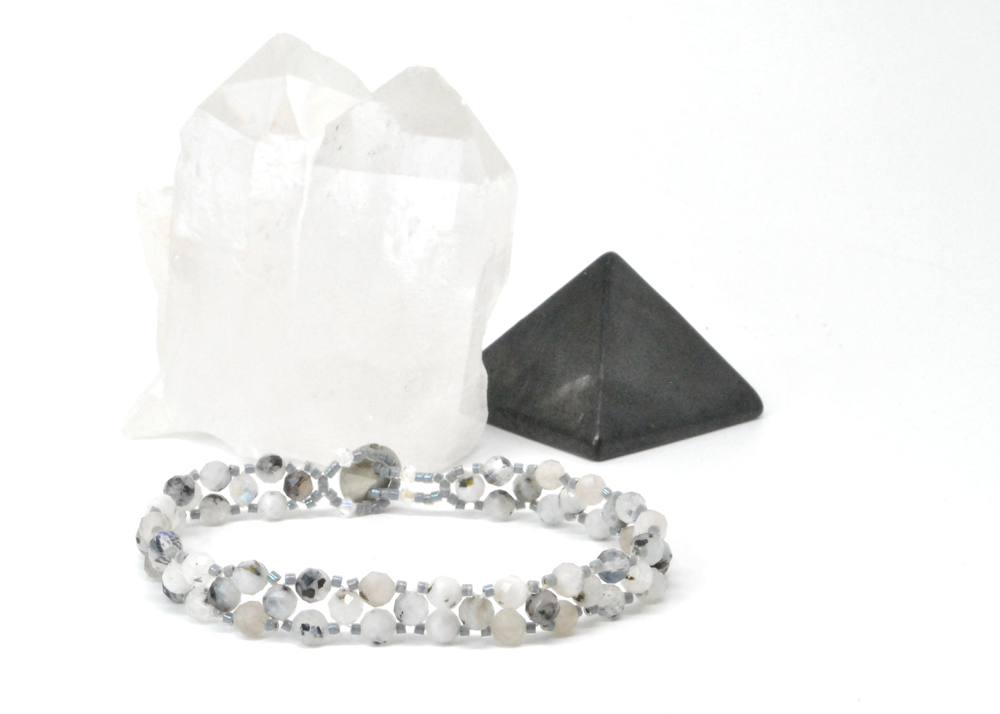 blue moon stone gemstone bracelet