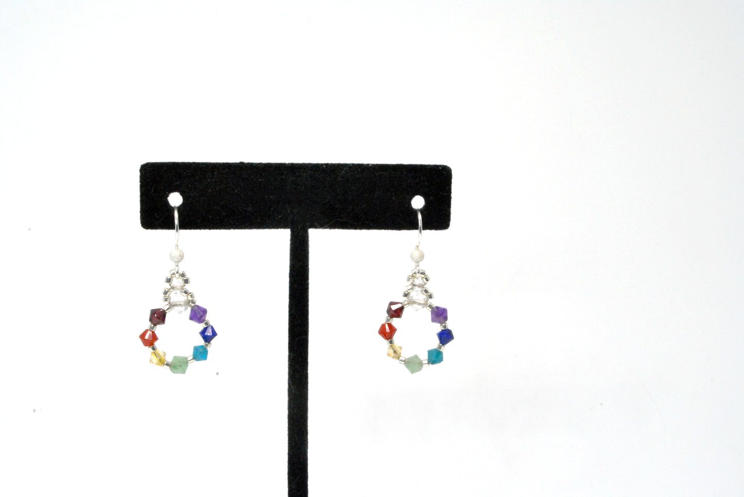 Chakra Energy Wheel Gemstone Earrings | Balancing and Radiance