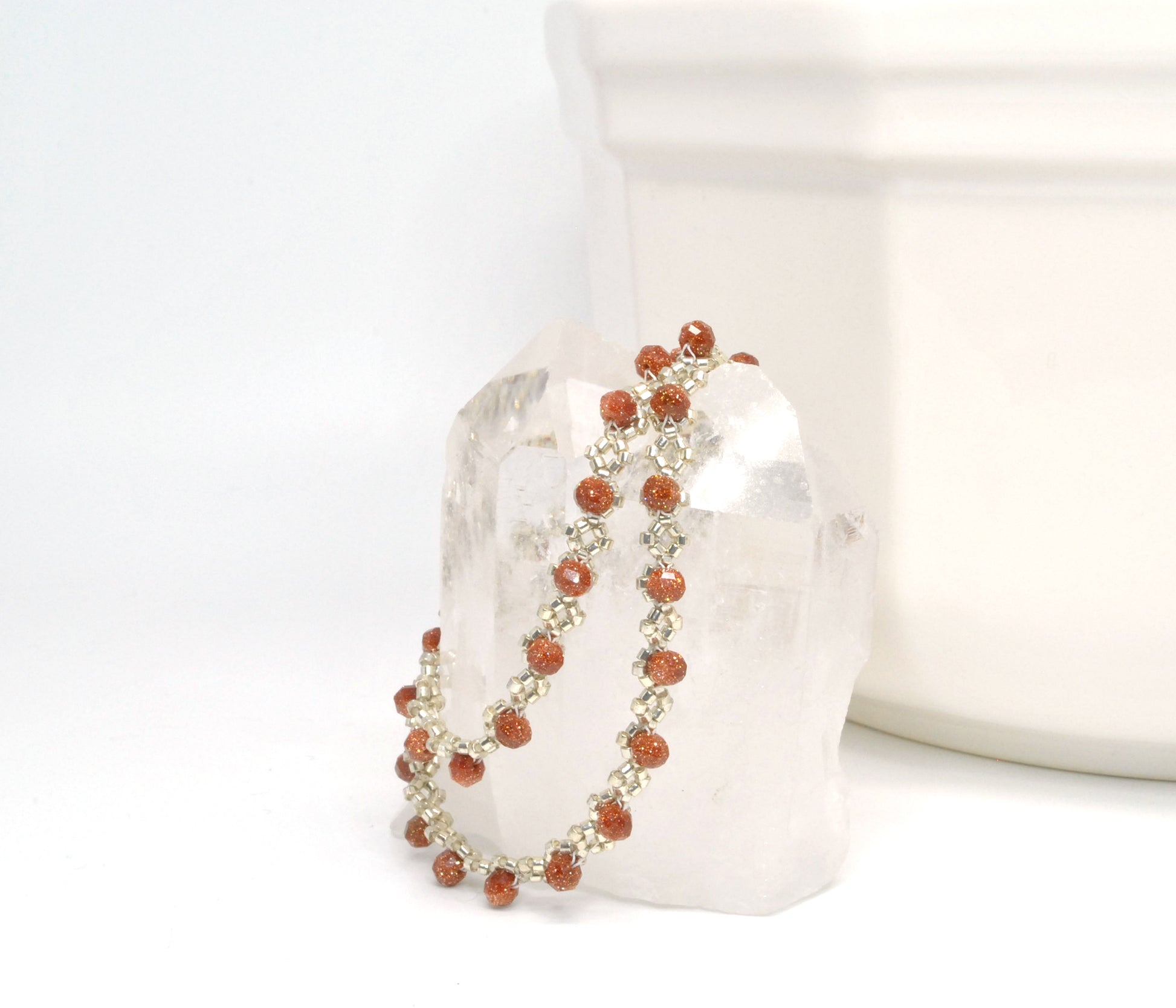 goldstone delicate wrap bracelet