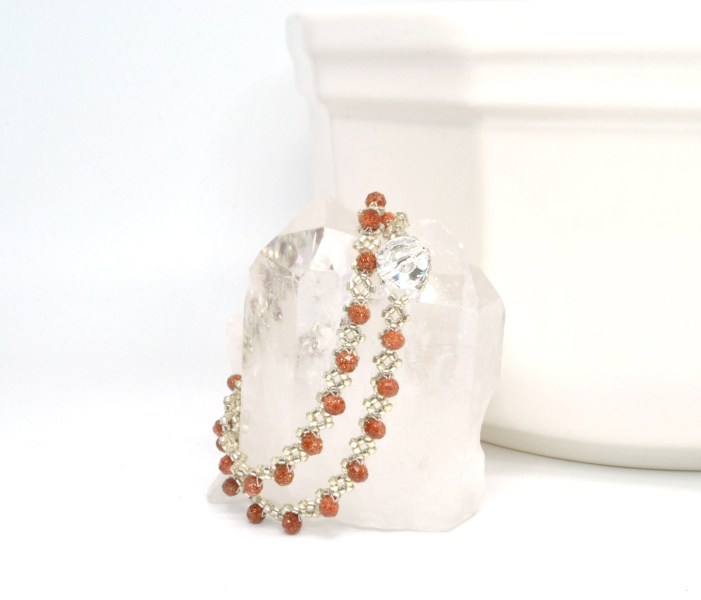goldstone delicate wrap bracelet
