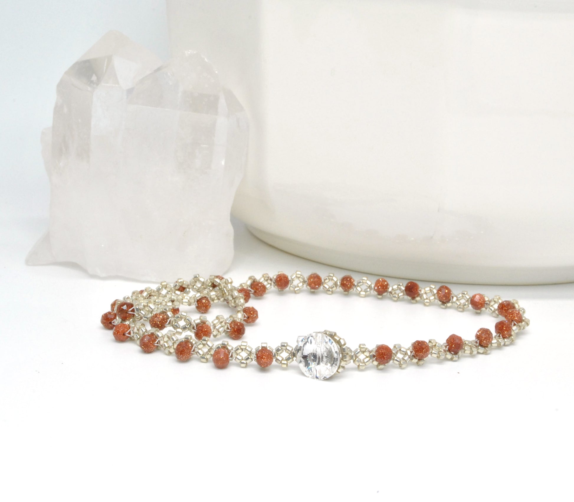 goldstone delicate wrap bracelet_