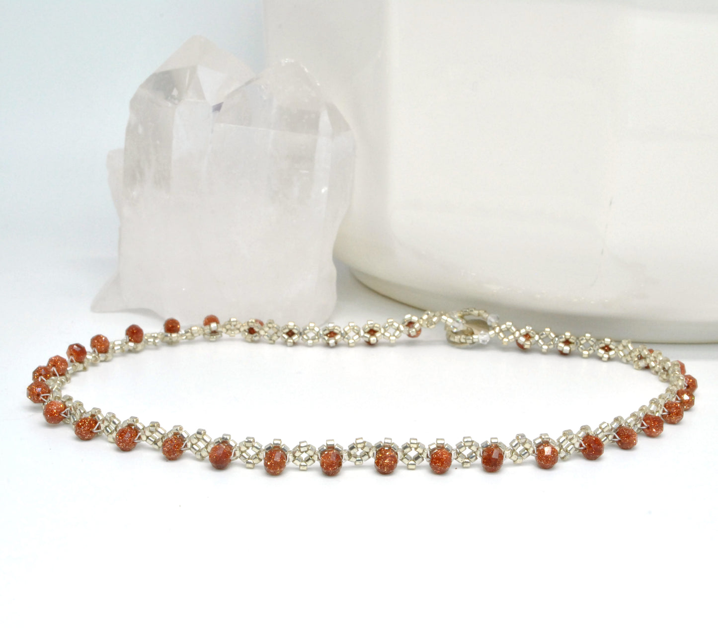 goldstone delicate wrap bracelet