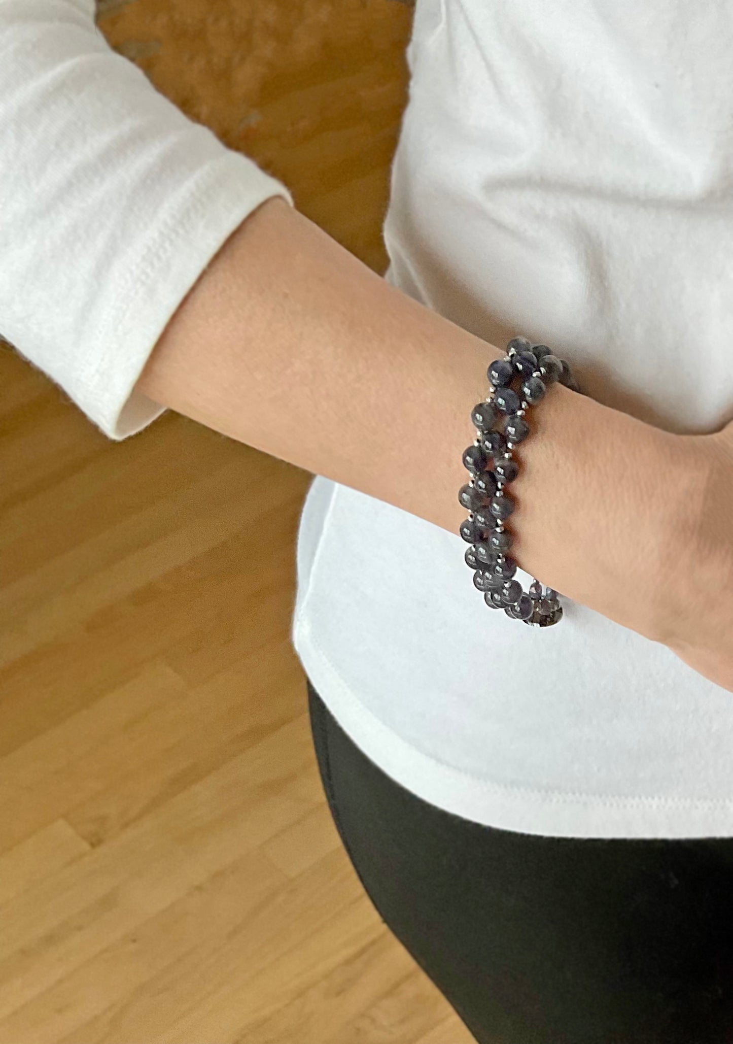 iolite gemstone bracelet