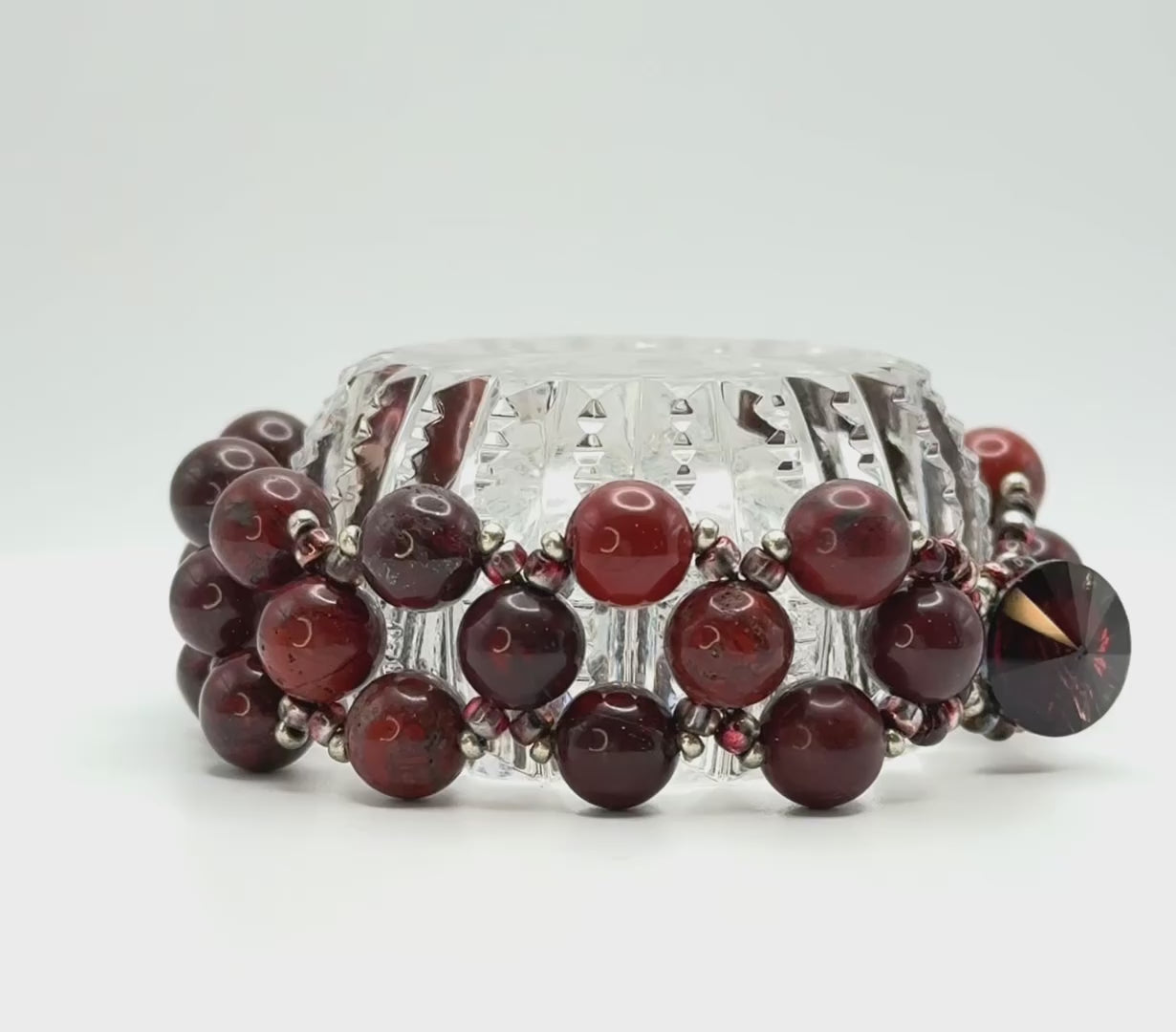 red poppy jasper bracelet video