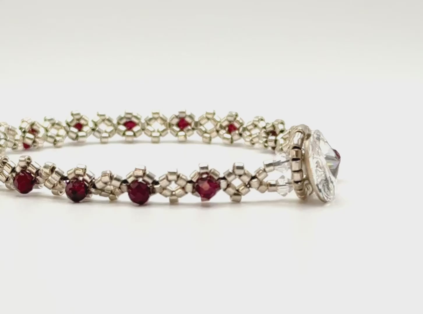 dainty garnet gemstone tennis bracelet_2