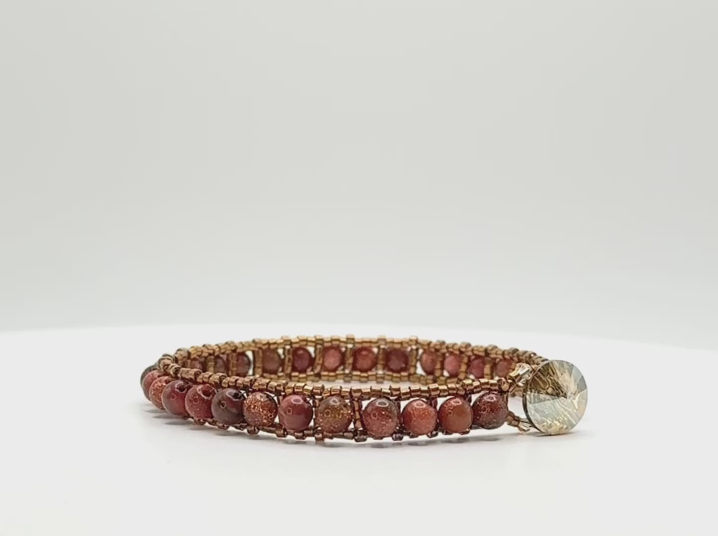 goldstone gemstone tennis bracelet video