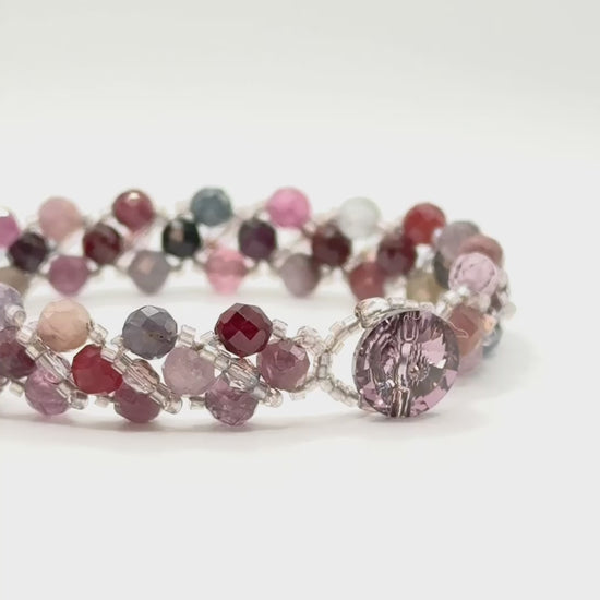 pink mix tourmaline bracelet video