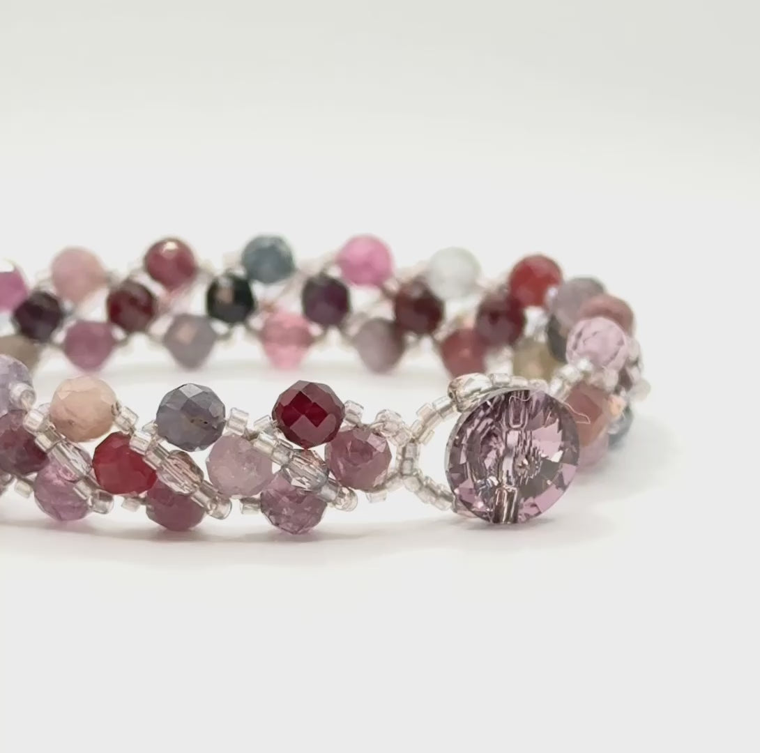 pink mix tourmaline bracelet video