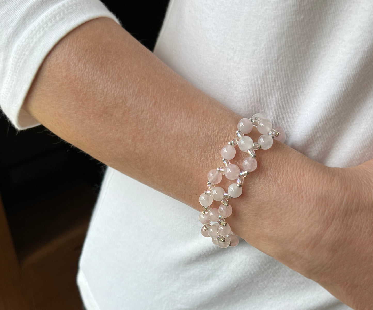rose quartz bracelet