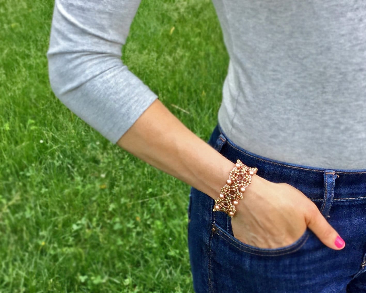 rose gold pearl cuff bracelet rose gold bracelet . rose gold . cuff bracelet . mother of the bride . mother of the groom . best friend gift