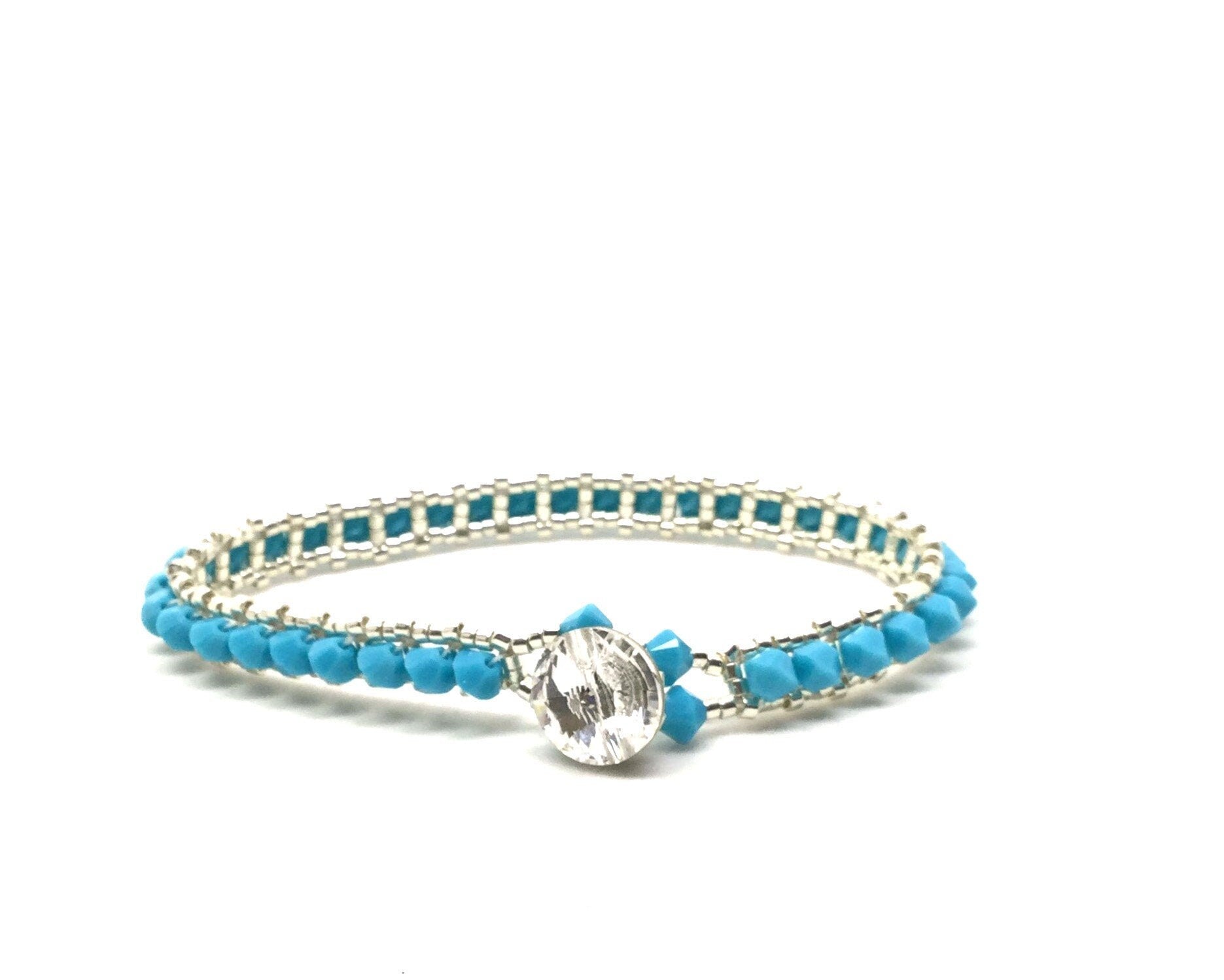 turquoise tennis bracelet . jewelry set . turquoise bracelet . delicate turquoise jewelry . dainty turquoise bracelet . turquoise swarovski