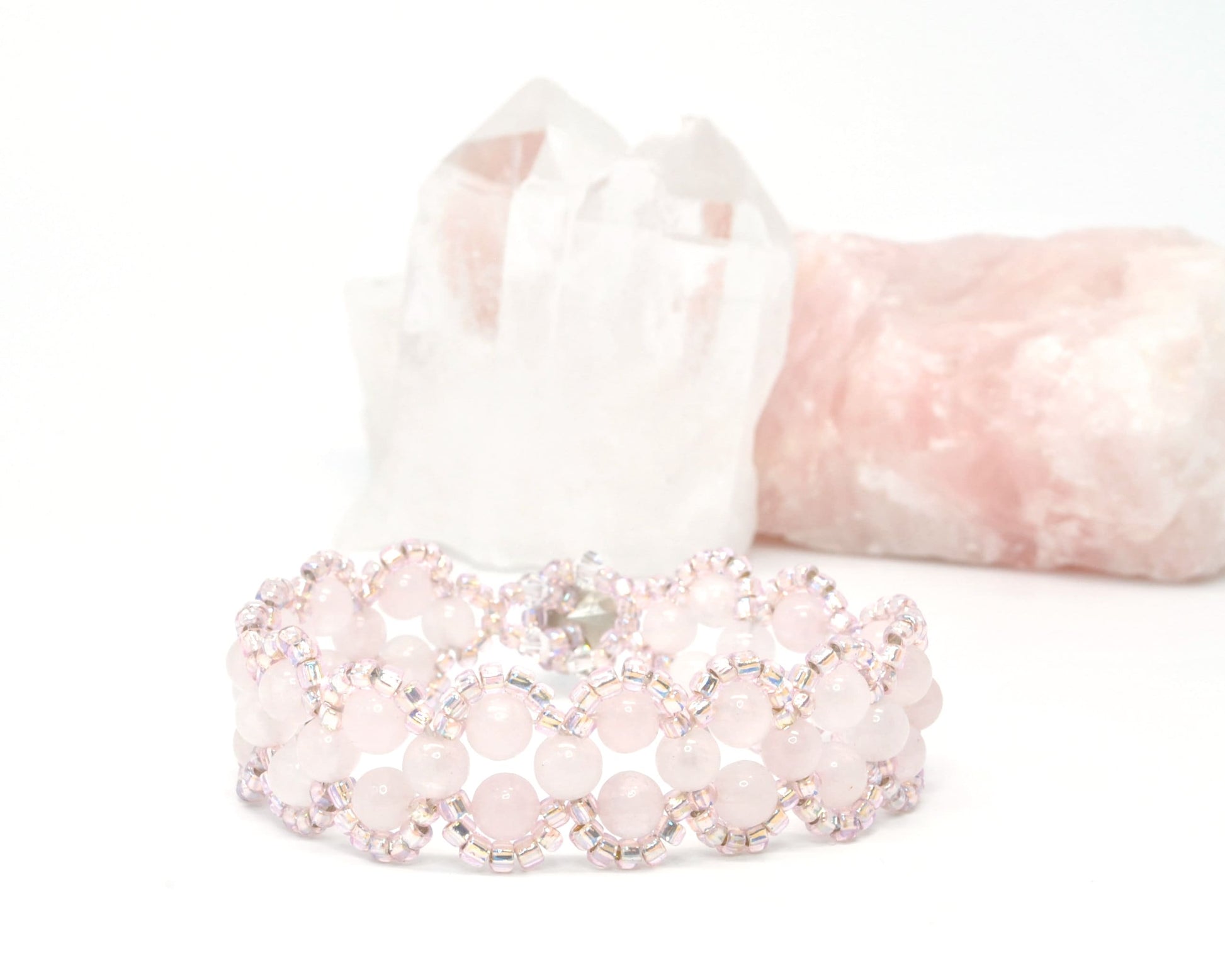 rose quartz bracelet . pink gemstone bracelet . pink bracelet . love . quartz bracelet . quartz jewelry . rose quartz jewelry . nickel free