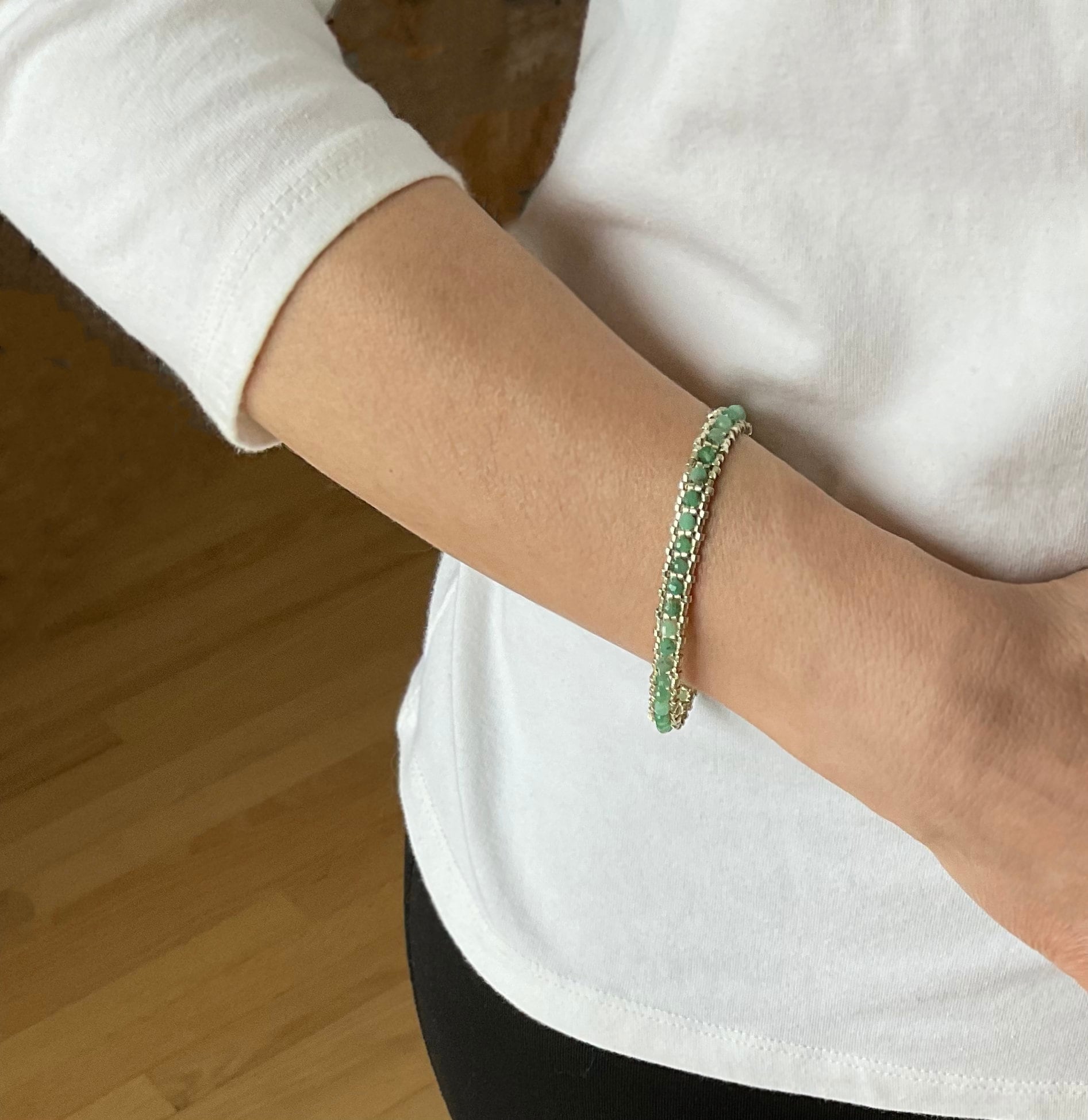 emerald gemstone tennis bracelet . may birthstone bracelet . emerald green tennis bracelet . dainty emerald bracelet . delicate bracelet