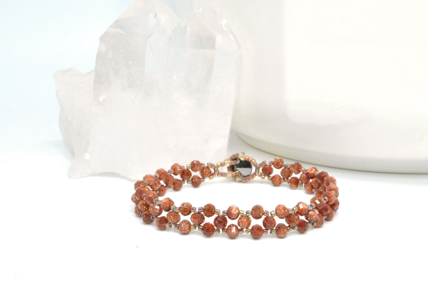 goldstone gemstone bracelet .